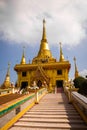 Wat Khiriwong temple on top of the mountain in Nakhon Sawan, Thailand