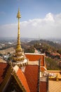 Wat Khiriwong temple on top of the mountain in Nakhon Sawan, Thailand