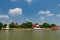 wat Klang Kret temple by Chao Phraya river, Nonthaburi, Thailand