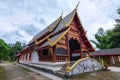 Wat Kong kan,A beautiful old temple in the middle of the valley in Mae Chaem District, Chiang Mai Province. Thailand