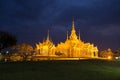 Wat Luang Pho Toh temple in night time at Nakhon Ratchasima prov Royalty Free Stock Photo