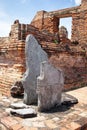 Wat Mahathat ancient historical park at Ayutthaya Historical Park, Phra Nakhon Si Ayutthaya Province, Thailand