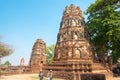 WAT MAHATHAT in Ayutthaya, Thailand. It is part of the World Heritage Site - Historic City of Ayutthaya Royalty Free Stock Photo