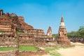 WAT MAHATHAT in Ayutthaya, Thailand. It is part of the World Heritage Site - Historic City of Ayutthaya Royalty Free Stock Photo