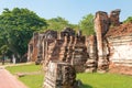 WAT MAHATHAT in Ayutthaya, Thailand. It is part of the World Heritage Site - Historic City of Royalty Free Stock Photo