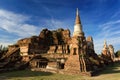 Wat Mahathat Temple, Ayutthaya Royalty Free Stock Photo