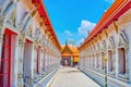 Wat Mahathat temple with its shrines, one of the oldest temple in Bangkok, Thailand Royalty Free Stock Photo