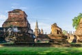 Wat Mahathat Temple in the precinct of Sukhothai Historical Park, Thailand Royalty Free Stock Photo