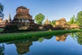 Wat Mahathat Temple in the precinct of Sukhothai Historical Park, Thailand Royalty Free Stock Photo