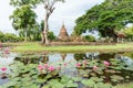 Wat Mahathat Temple in the precinct of Sukhothai Historical Park, Thailand Royalty Free Stock Photo