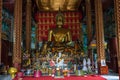 Wat Manorom - an ancient Buddhist temple in Luang Prabang Laos Royalty Free Stock Photo