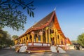 Wat Manorom, Buddhist temple, Luang Prabang, Laos Royalty Free Stock Photo