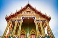 Wat Nong Yai temple against the blue sky