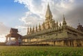 Wat Pha That Luang temple in Vientiane, Laos. Royalty Free Stock Photo