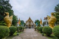 Phai Lom Temple, Nonthaburi Province, Thailand Royalty Free Stock Photo