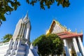 Wat pho is the beautiful temple in Bangkok, Thailand. Royalty Free Stock Photo