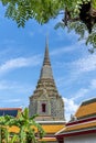 Wat pho is the beautiful temple in Bangkok, Thailand. Royalty Free Stock Photo