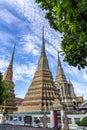 Wat pho is the beautiful temple in Bangkok, Thailand. Royalty Free Stock Photo