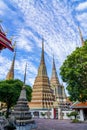 Wat pho is the beautiful temple in Bangkok, Thailand. Royalty Free Stock Photo