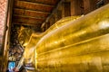 Wat Pho biggest golden Buddha Bangkok Thailand Royalty Free Stock Photo