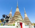 Wat Pho is a Buddhist temple in Phra Nakhon district, Bangkok, Thailand. It is located in the Rattanakosin district directly adjac