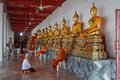 Wat pho famous temple bangkok thailand