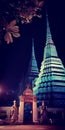 Wat Pho at Night in Thailand. Royalty Free Stock Photo