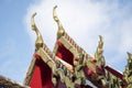 Wat Pho roof art details in Bangkok