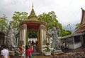 Wat Pho Temple Bangkok Thailand architecture 8 Royalty Free Stock Photo