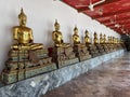 Wat Pho or Wat Phra Chetuphon, the Temple of the Reclining Buddha in Bangkok of Thailand. Royalty Free Stock Photo