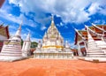 Wat Phra Boromathat Chaiya in Surat Thani, Thailand Royalty Free Stock Photo