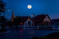 Wat Phra That Chang Kham Worawihan in night time.