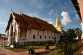Wat Phra That Chang Kham Worawihan is an old temple, more than 600 years old. It is a Lanka-style pagoda..