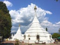 Wat phra that doi kong mu temple of Thailand. Royalty Free Stock Photo