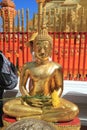 Statue, gautama, buddha, place, of, worship, temple, wat, sculpture, monument