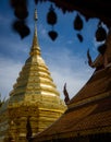 Wat Phra That Doi Suthep is a Theravada buddhist temple at beautiful near Chiang Mai, Thailand Royalty Free Stock Photo