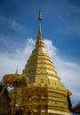 Wat Phra That Doi Suthep is a Theravada buddhist temple at beautiful near Chiang Mai, Thailand Royalty Free Stock Photo