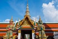 Wat Phra Kaeo,Bangkok-Grand Palace & Temple of the Emerald Buddha or Wat Phra Kaeo in Bangkok, Thailand Royalty Free Stock Photo