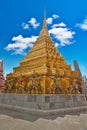 Wat Phra Kaeo Temple, Bangkok landmark Royalty Free Stock Photo