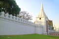 Wat Phra Kaeo Temple and The Grand Palace View from the Outside, Phra Nakhon District, Bangkok, Thailand Royalty Free Stock Photo