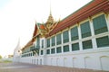 Temple of the Emerald Buddha and The Grand Palace View from the Outside, Phra Nakhon District, Bangkok, Thailand