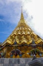 Wat Phra Kaeo, Temple of the Emerald Buddha and the home of the Thai King. Bangkok, Thailand Royalty Free Stock Photo