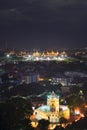 Wat Phra Kaew, grand palace and Phra Sumen Fort, land mark of Bangkok, Thailand. Royalty Free Stock Photo