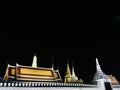 Wat Phra Kaew on night scene Royalty Free Stock Photo