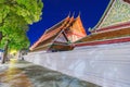 Wat Phra Kaew night view Royalty Free Stock Photo