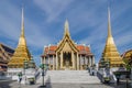 Wat Phra Kaew, Temple of the Emerald Buddha, Bangkok, Thailand.