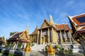 Wat Phra Kaew, Temple of the Emerald Buddha with blue sky Royalty Free Stock Photo