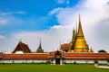 Wat Phra Kaew or Temple of Emerald Buddha, Guardian statues and Grand palace located within the grounds of the Grand Palace in Ban Royalty Free Stock Photo