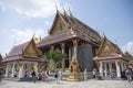 Wat Phra Kaew or the Temple of the Emerald Buddha inside Grand Palace, Bangkok Royalty Free Stock Photo