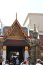 Wat Phra Kaew temple `s the first gate with guardians, the front Koei Sadet Gate